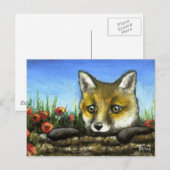 Fox Cam Postkarte (Vorne/Hinten)