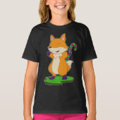 Fox Candy Cane T-Shirt (Vorderseite)