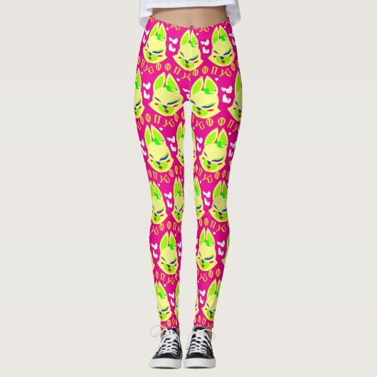 fox cartoon leggings (Vorderseite)
