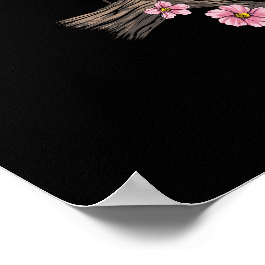 Fox Cherry Blossom Poster (Ecke)