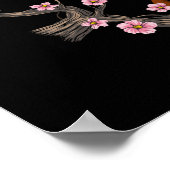Fox Cherry Blossom Poster (Ecke)