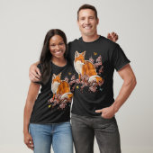Fox Cherry Blossom T-Shirt (Unisex)