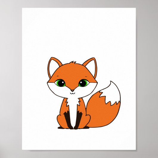 Fox Chibi-Style Poster (Vorne)