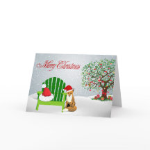 Fox Christmas Card und Beach Chair