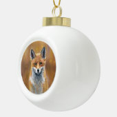 Fox Christmas Decoration Keramik Kugel-Ornament (Rechts)