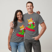 Fox Christmas Snowboard T-Shirt (Unisex)