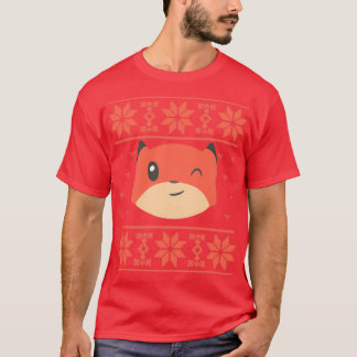 Fox Christmas Sweater T-Shirt