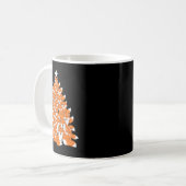 Fox Christmas Tree Fox Xmas Tree Funny Fox Christm Kaffeetasse (Vorderseite Links)