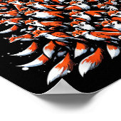 Fox Christmas Tree Fox Xmas Tree Women & amp; Boys Poster (Ecke)