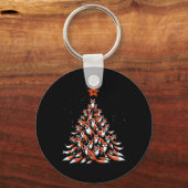Fox Christmas Tree Fox Xmas Tree Women & amp; Boys Schlüsselanhänger (Vorderseite)