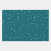 Fox Christmas Tree Sleigh Snowflakes Geschenkpapier Set (Vorderseite 2)
