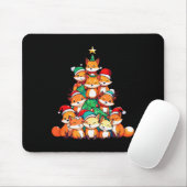 Fox Christmas Tree Xmas Girls Boys Funny Santa Mousepad (Mit Mouse)