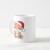 Fox Christmas Winter Animals Holiday Foxes Kaffeetasse (Vorderseite Links)