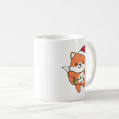 Fox Christmas Winter Animals Holiday Foxes Kaffeetasse (VorderseiteRechts)