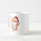 Fox Christmas Winter Animals Holiday Foxes Kaffeetasse (Vorderseite Links)