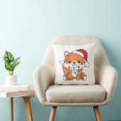 Fox Christmas Winter Animals Holiday Foxes Kissen (Stuhl )