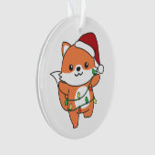 Fox Christmas Winter Animals Holiday Foxes Ornament (Vorderseite)