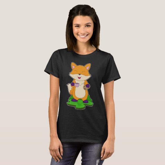 Fox Coffee Cookie T-Shirt (Vorne ganz)