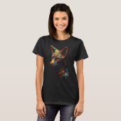 Fox Colourful Polygon  Animal Fox T-Shirt (Vorne ganz)