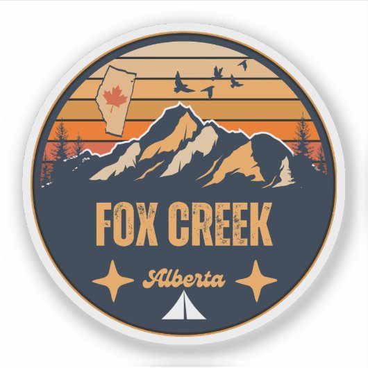 Fox Creek, Alberta Aufkleber (Vorderseite)