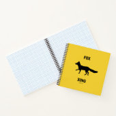 Fox Crossing Graph Paper Notebook Notizblock (Innenseite)