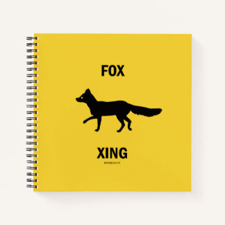 Fox Crossing Graph Paper Notebook Notizblock