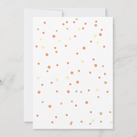 Fox Cub Baby Sprinkle Einladungen (Rückseite)