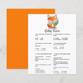 Fox cub Baby Trivia | Baby Showspiel