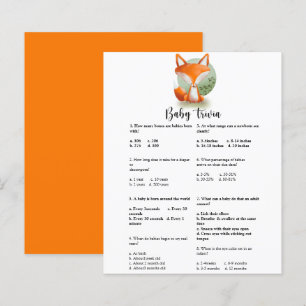 Fox cub Baby Trivia Baby Showspiel