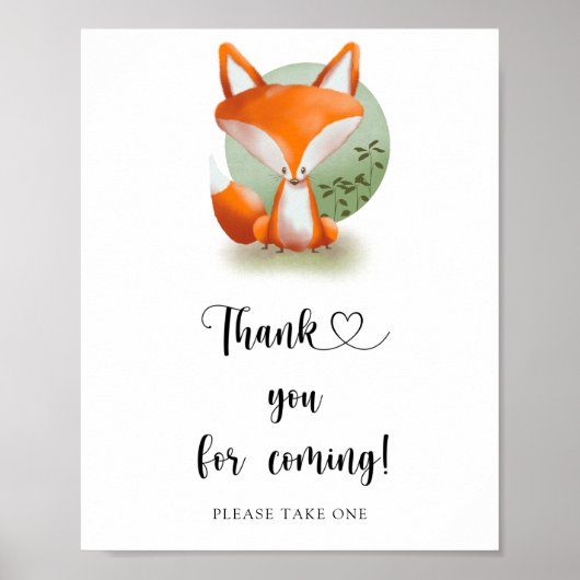 Fox Cub \ Danke, dass Sie kommen Poster (Vorne)