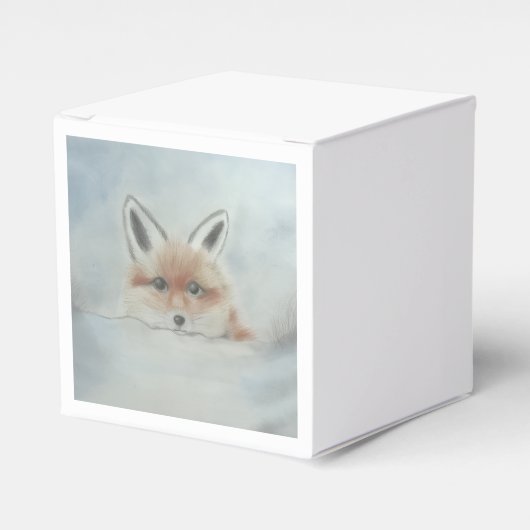 Fox cub favor box geschenkschachtel (Vorderseite)