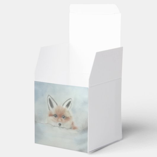 Fox cub favor box geschenkschachtel (Geöffnet)