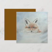 Fox cub flat card (Vorne/Hinten)