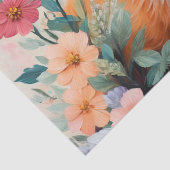 Fox Cub floral Art Seidenpapier (Detail)