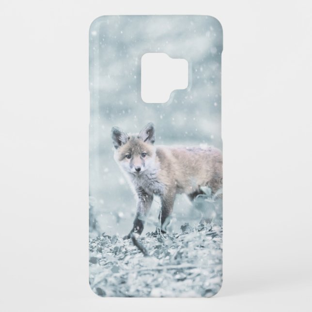 Fox Cub im Schnee Case-Mate Samsung Galaxy Hülle (Rückseite)