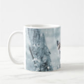 Fox Cub im Schnee Kaffeetasse (Links)