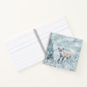 Fox Cub im Schnee Notizblock (Innenseite)