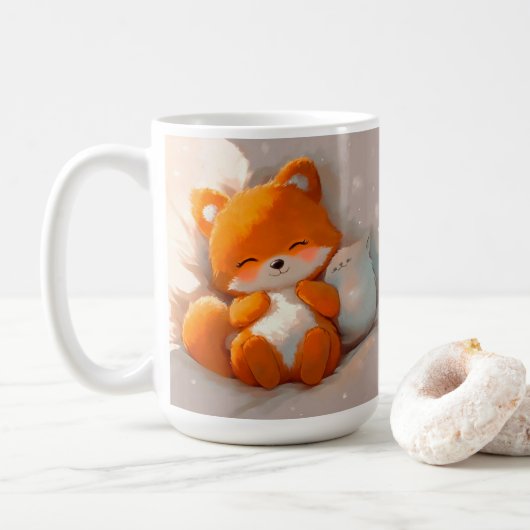 Fox cub kaffeetasse (Mit Donut)