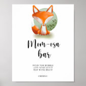 Fox cub \ Mama-osa-Bar Poster (Vorne)