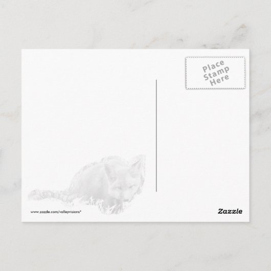 Fox Cub Postkarte (Rückseite)