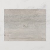 Fox Cub Rustic Woodland Babydusche Einladungspostkarte (Rückseite)