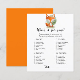 Fox cub - Was steckt in Ihrem Baby-Duschgame