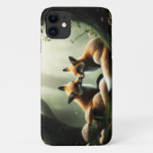 Fox Cuddle in Misty Forest Case-Mate iPhone Hülle (Rückseite)