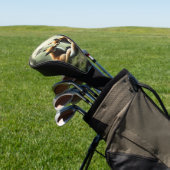 Fox Cuddle in Misty Forest Initial Golf Headcover (In SItu)