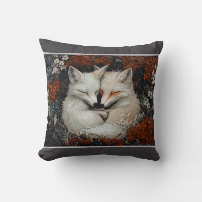 Fox Cuddles Kissen (Vorderseite)
