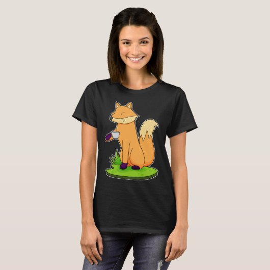 Fox-Cup-Kaffee T-Shirt (Vorne ganz)