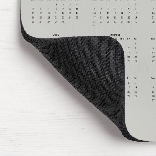 Fox - Customizable full year 2026 calendar Mousepad (Ecke)
