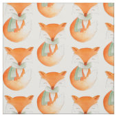 Fox Cut Aquarellkunst gemustertes Gewebe Stoff (Muster)