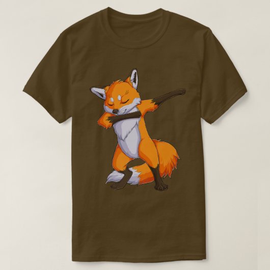 Fox Dabbing Fox Funny Animal Foxes Lover Boys Girl T-Shirt (Design vorne)