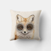 Fox Daisy Sunglasses Woodland Kinderzimmer Kissen (Rückseite)